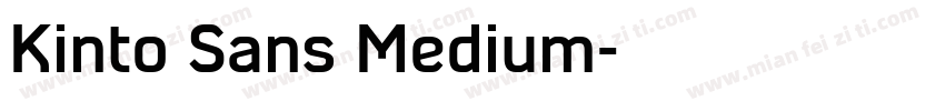 Kinto Sans Medium字体转换
